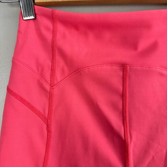 Free People FP Movement Coral Pink Petal Pusher Scalloped Biker Bike Shorts XS - Picture 4 of 11